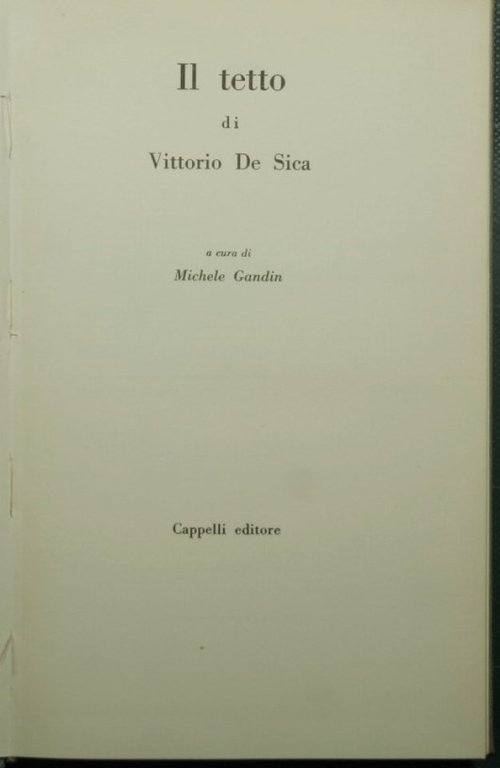 Il tetto di Vittorio De Sica