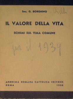 Il valoe della vita