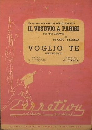 Il vesuvio a Parigi ( fox trot canzone ) - …
