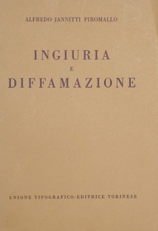 Ingiuria e diffamazione