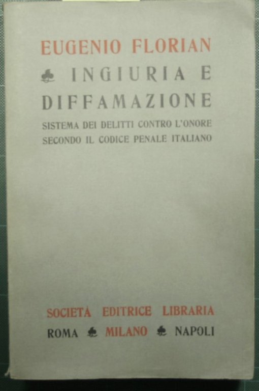 Ingiuria e diffamazione