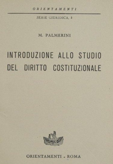 Introduzione allo studio del diritto costituzionale