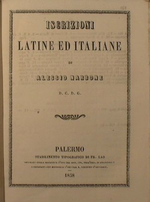 Iscrizioni latine ed italiane