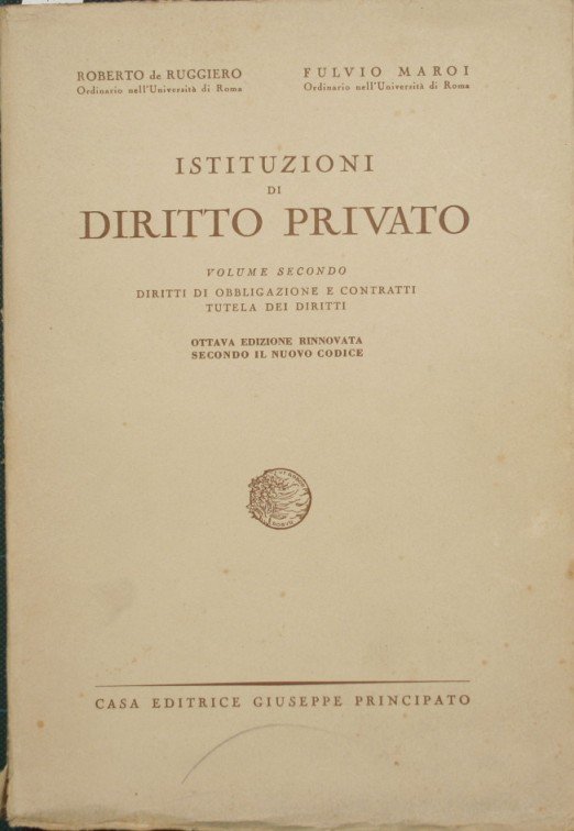 Istituzioni di diritto privato. Vol. II