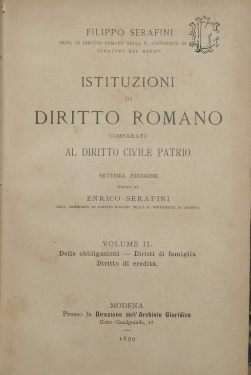 Istituzioni di diritto romano