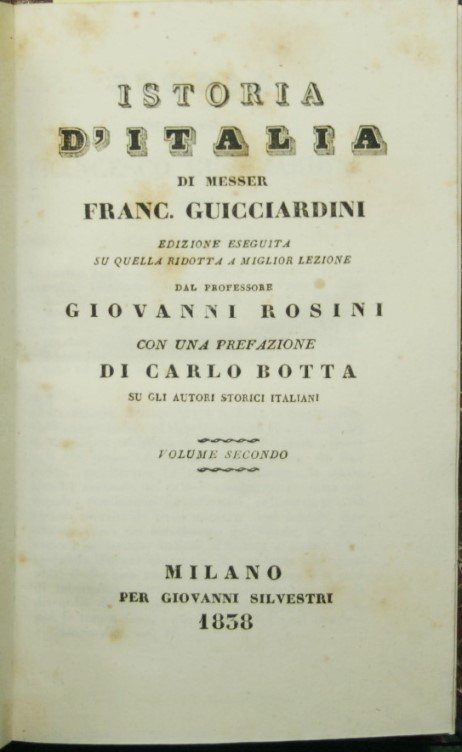Istoria d'Italia - Vol. II