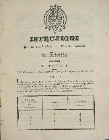 Istruzioni per la rettificazione del catasto fondiario di Sicilia e …