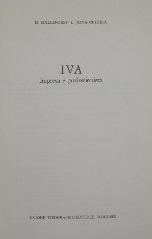 IVA impresa e professionista