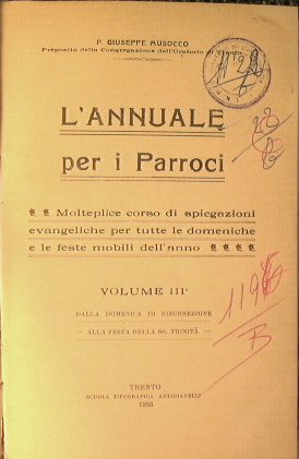 L'annuale per i Parroci