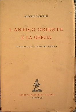L'antico oriente e la Grecia