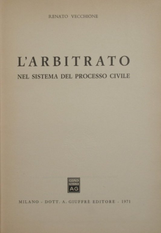 L'arbitrato