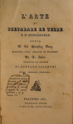 L'arte di preparare le terre e d'ingrassarle, opera di Sir …