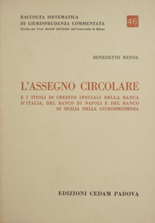 L'assegno circolare e i titoli di credito speciali della banca …