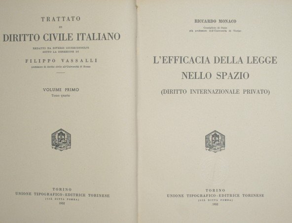 L'efficacia della legge nello spazio (Diritto internazionale privato)