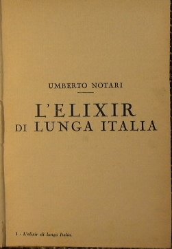 L'Elixir di lunga Italia | Immagine Gallery 3