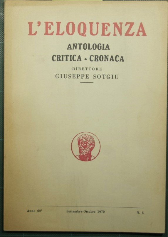 L'eloquenza - Anno 60 - Settembre-Ottobre 1970 - N. 5