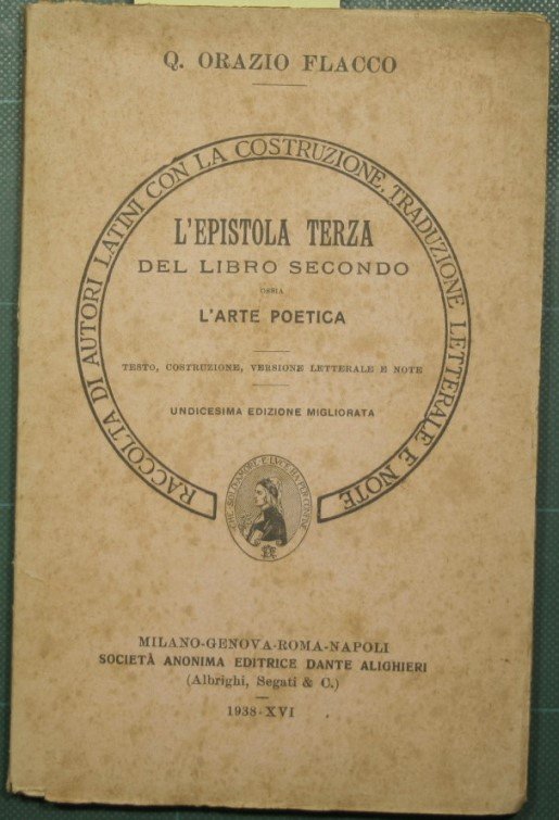 L'epistola terza del libro secondo ossia L'arte poetica