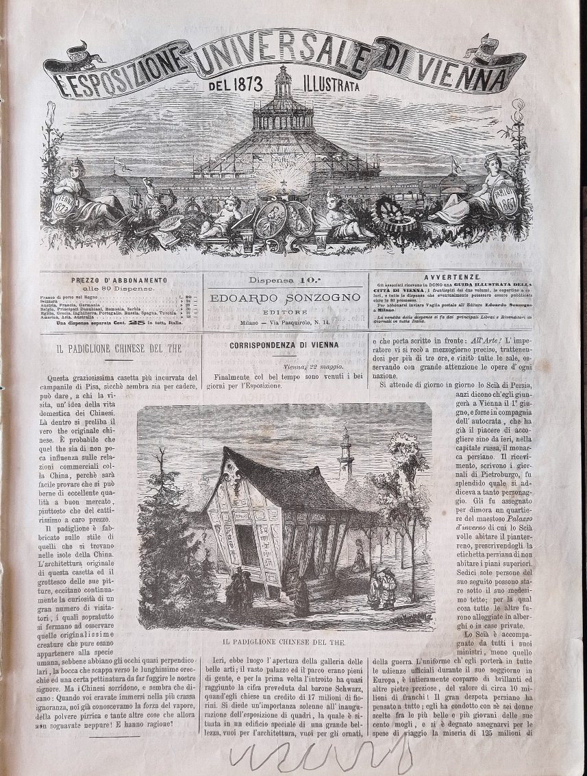 L'Esposizione Universale di Vienna del 1873 illustrata - Dispensa n.10