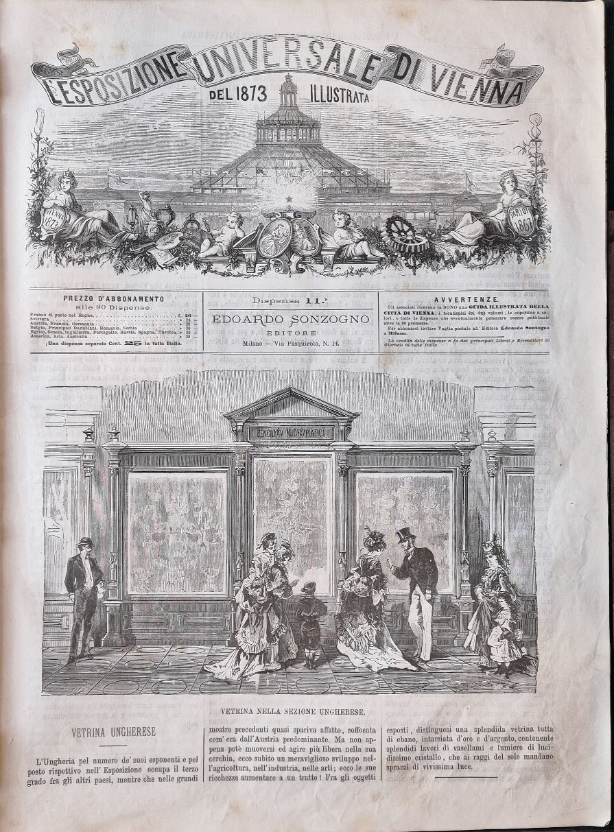 L'Esposizione Universale di Vienna del 1873 illustrata - Dispensa n.11