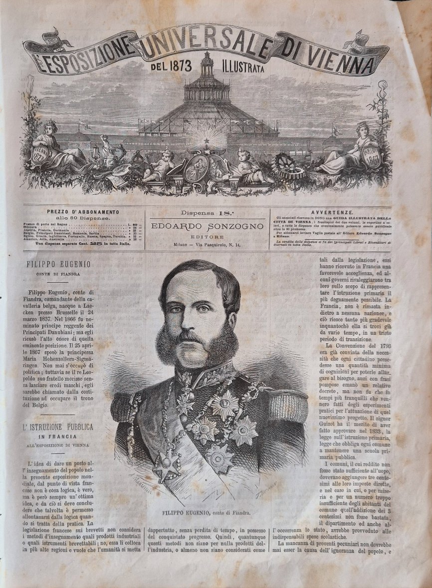 L'Esposizione Universale di Vienna del 1873 illustrata - Dispensa n.18