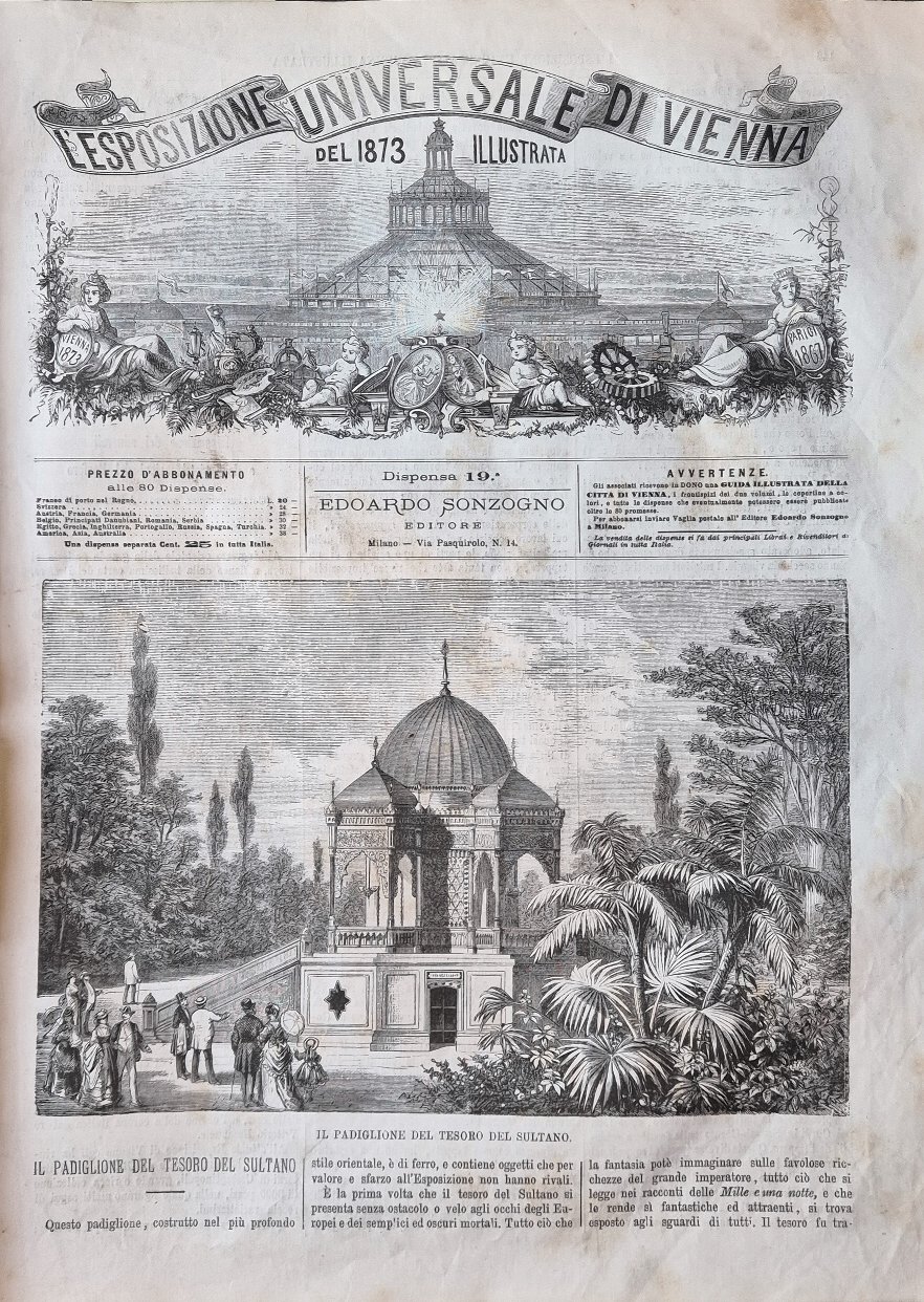 L'Esposizione Universale di Vienna del 1873 illustrata - Dispensa n.19