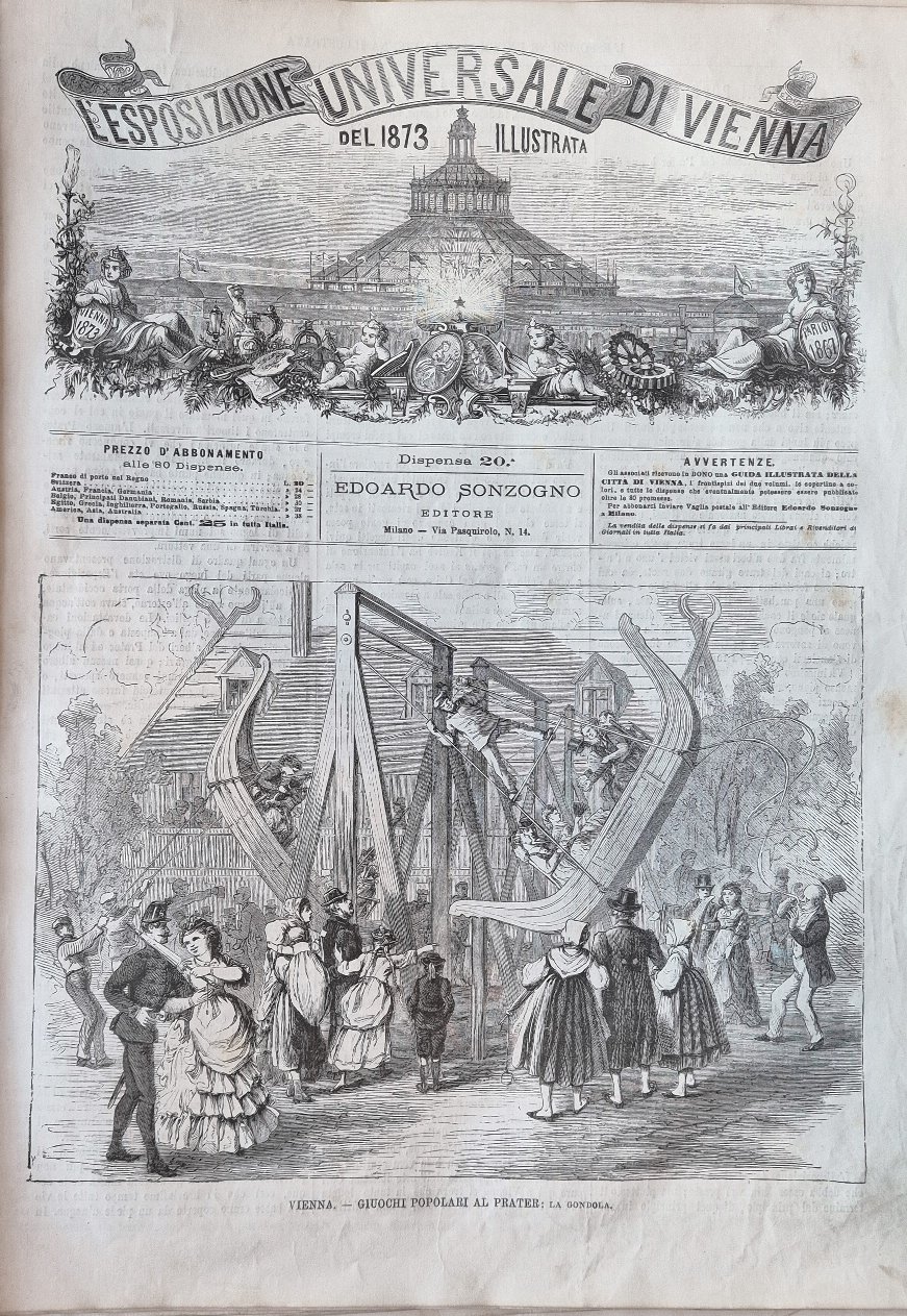 L'Esposizione Universale di Vienna del 1873 illustrata - Dispensa n.20