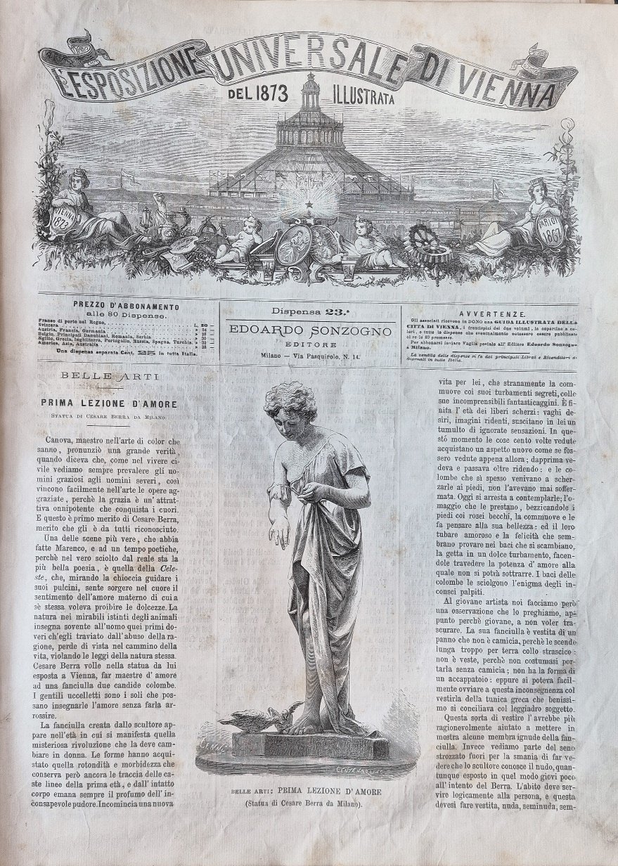 L'Esposizione Universale di Vienna del 1873 illustrata - Dispensa n.23