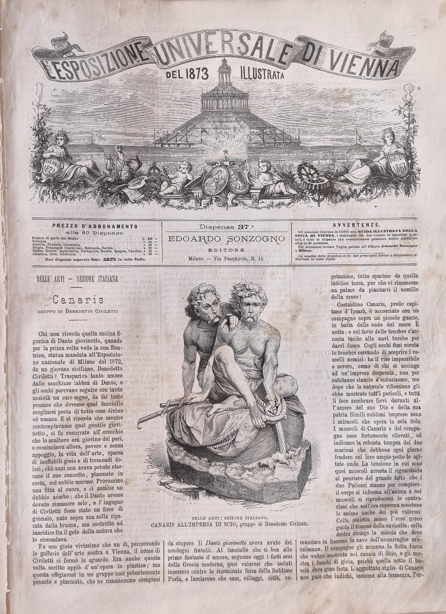 L'Esposizione Universale di Vienna del 1873 illustrata - Dispensa n.37