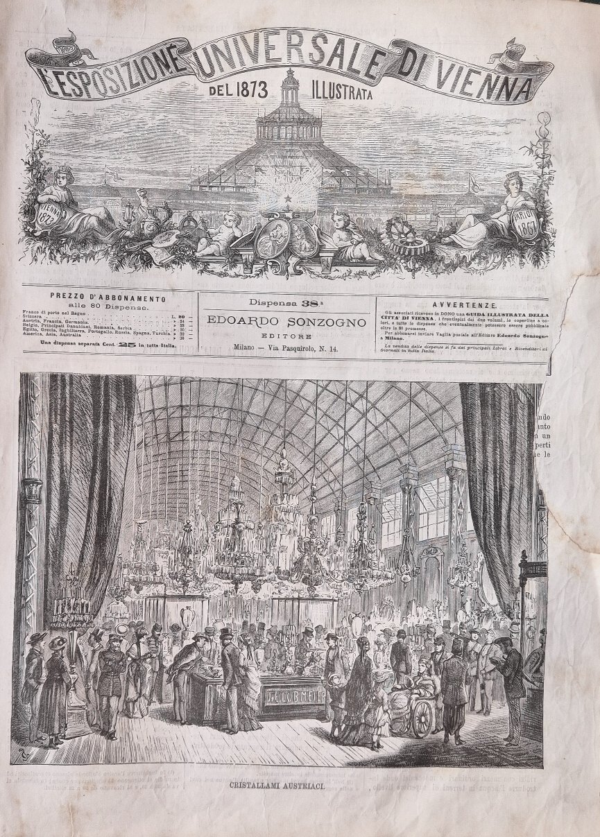 L'Esposizione Universale di Vienna del 1873 illustrata - Dispensa n.38