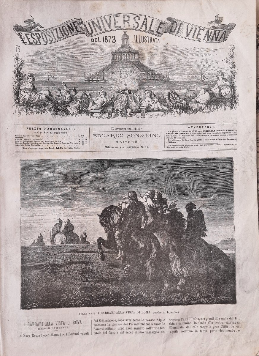 L'Esposizione Universale di Vienna del 1873 illustrata - Dispensa n.44