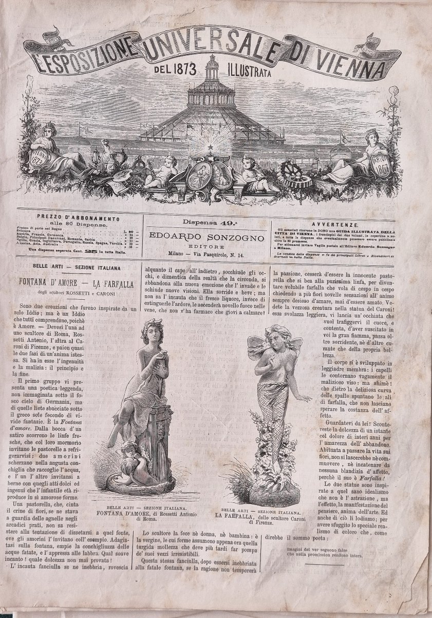 L'Esposizione Universale di Vienna del 1873 illustrata - Dispensa n.49