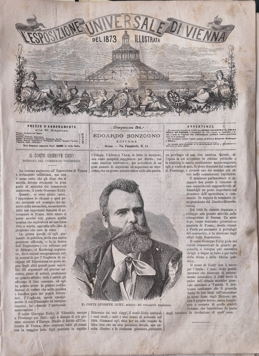 L'Esposizione Universale di Vienna del 1873 illustrata - Dispensa n.51