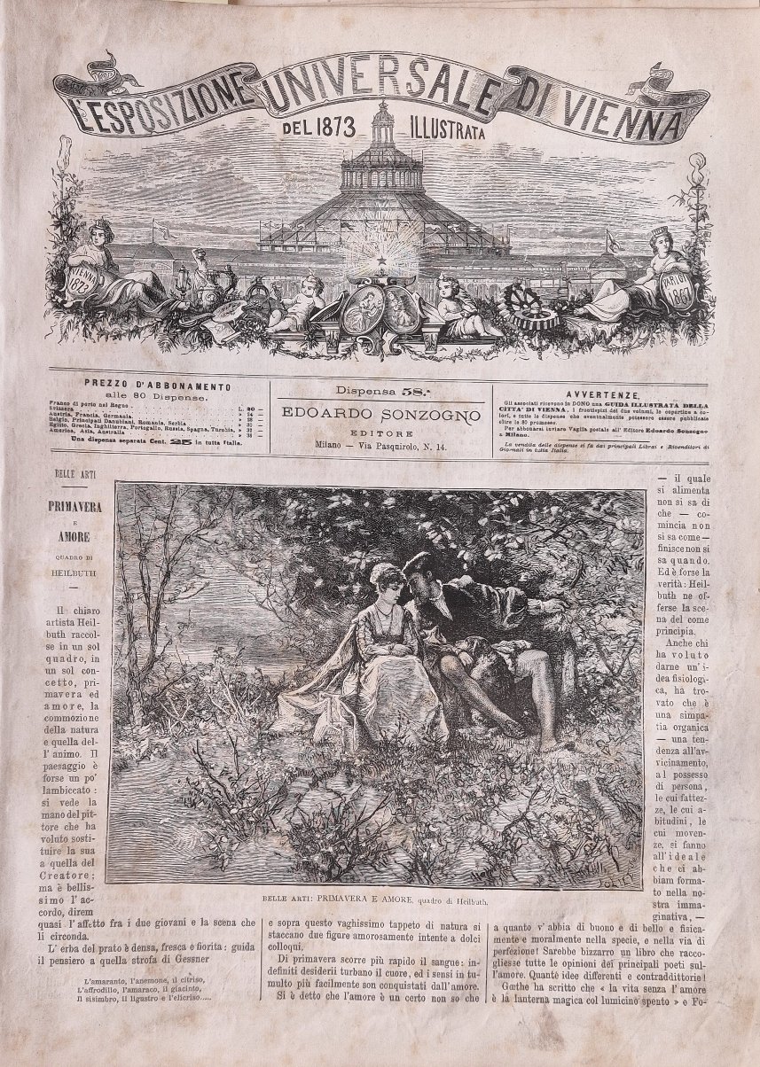 L'Esposizione Universale di Vienna del 1873 illustrata - Dispensa n.58