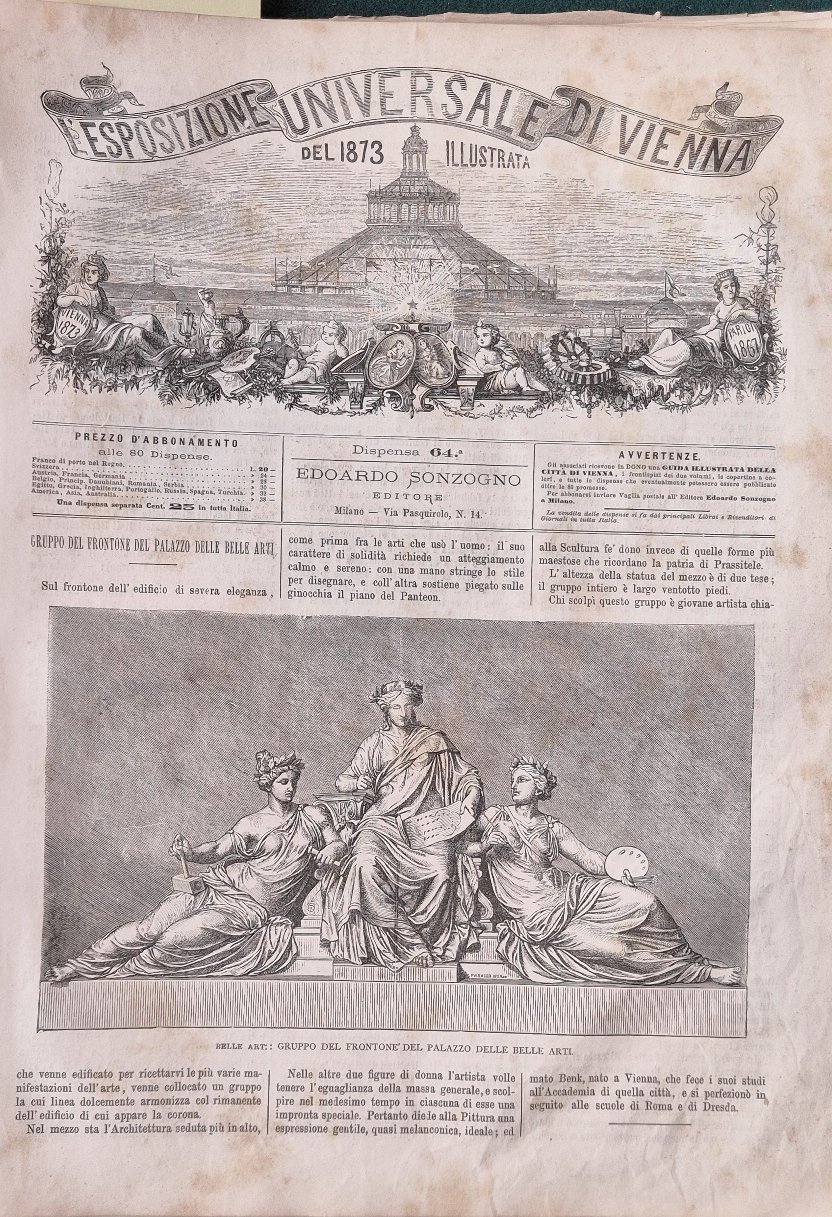 L'Esposizione Universale di Vienna del 1873 illustrata - Dispensa n.64