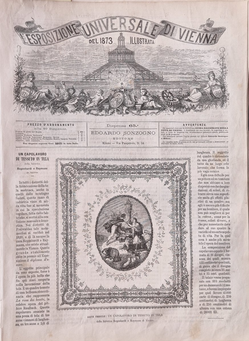 L'Esposizione Universale di Vienna del 1873 illustrata - Dispensa n.65