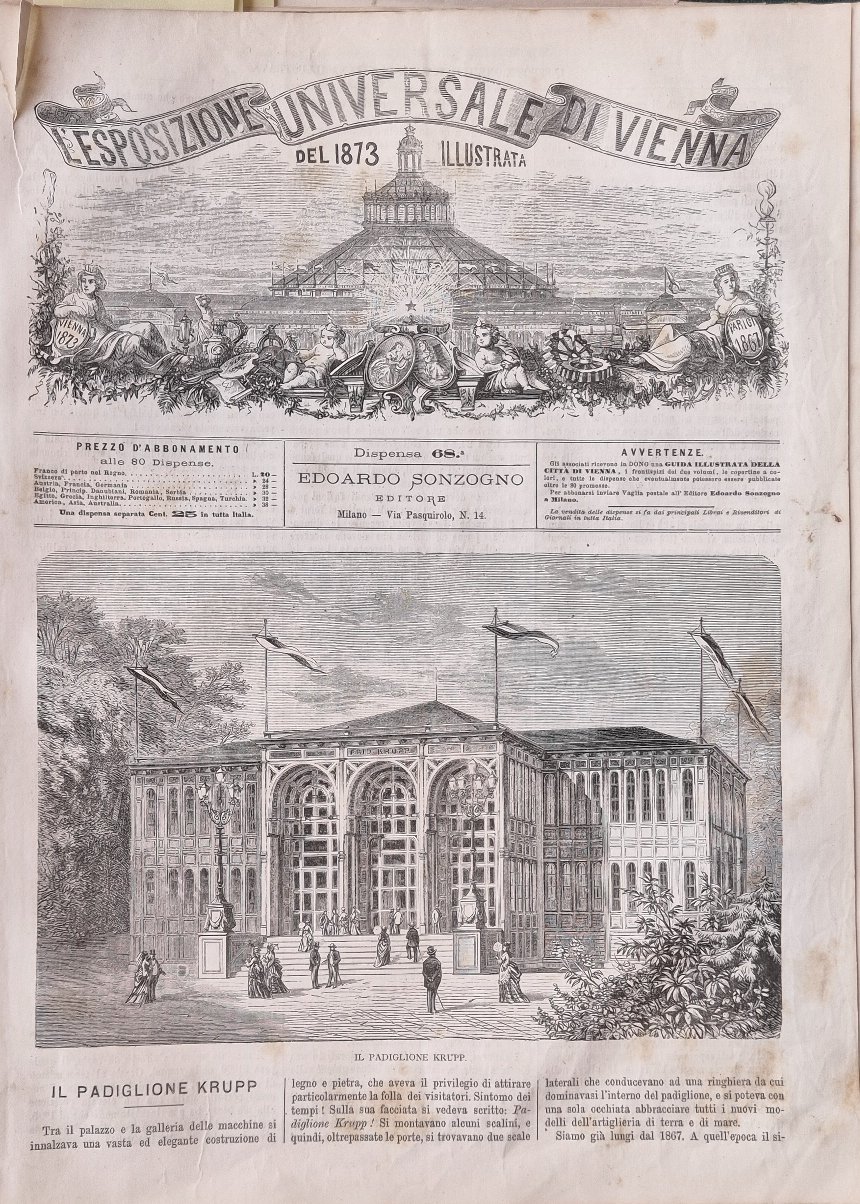 L'Esposizione Universale di Vienna del 1873 illustrata - Dispensa n.68