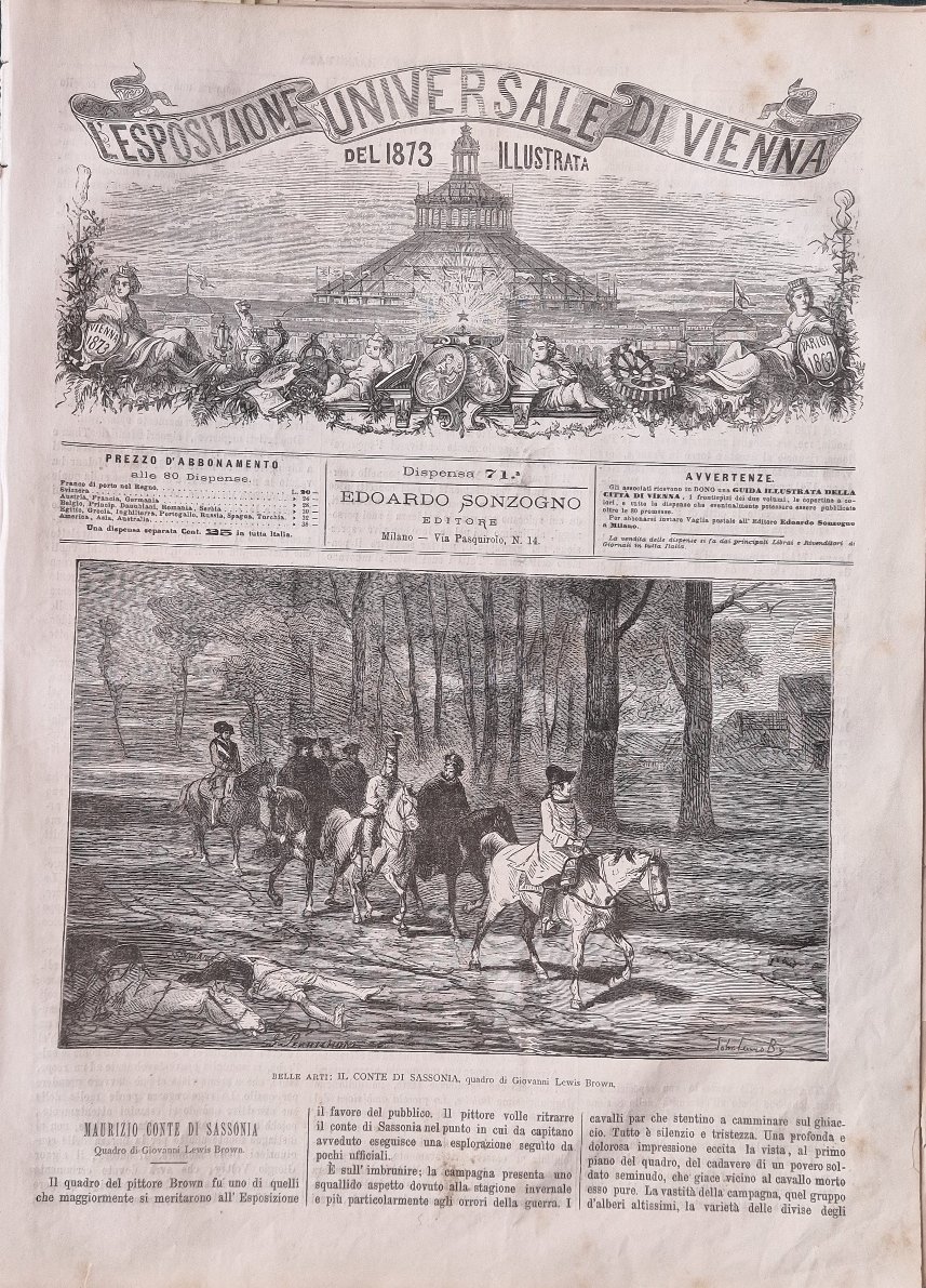 L'Esposizione Universale di Vienna del 1873 illustrata - Dispensa n.71