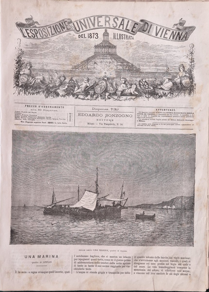 L'Esposizione Universale di Vienna del 1873 illustrata - Dispensa n.73