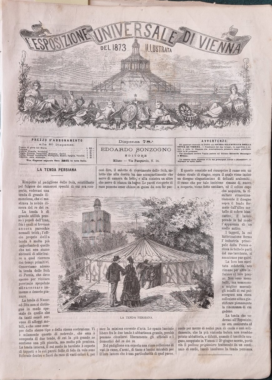 L'Esposizione Universale di Vienna del 1873 illustrata - Dispensa n.78