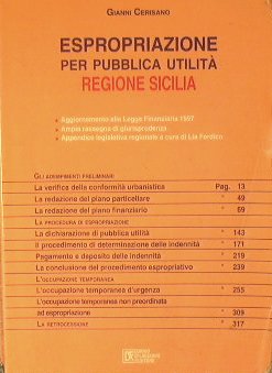 L'espropriazione per pubblica utilità