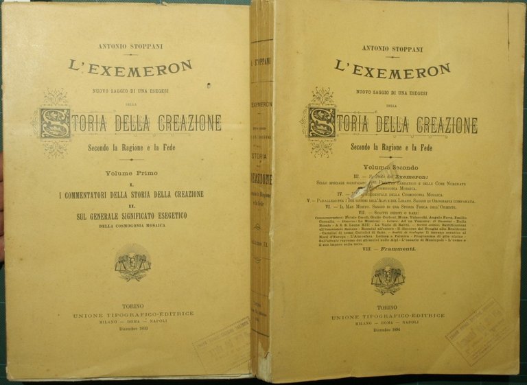 L'Exemeron. Nuovo saggio di una esegesi della storia della creazione …