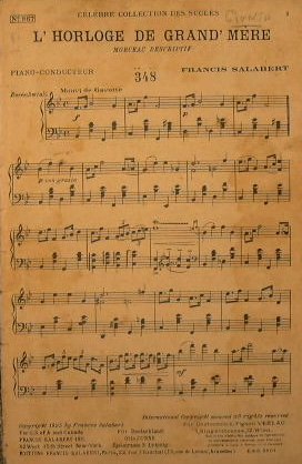 L'Horologe de Grand Mere ( morceau descriptif ) ( mouvt …