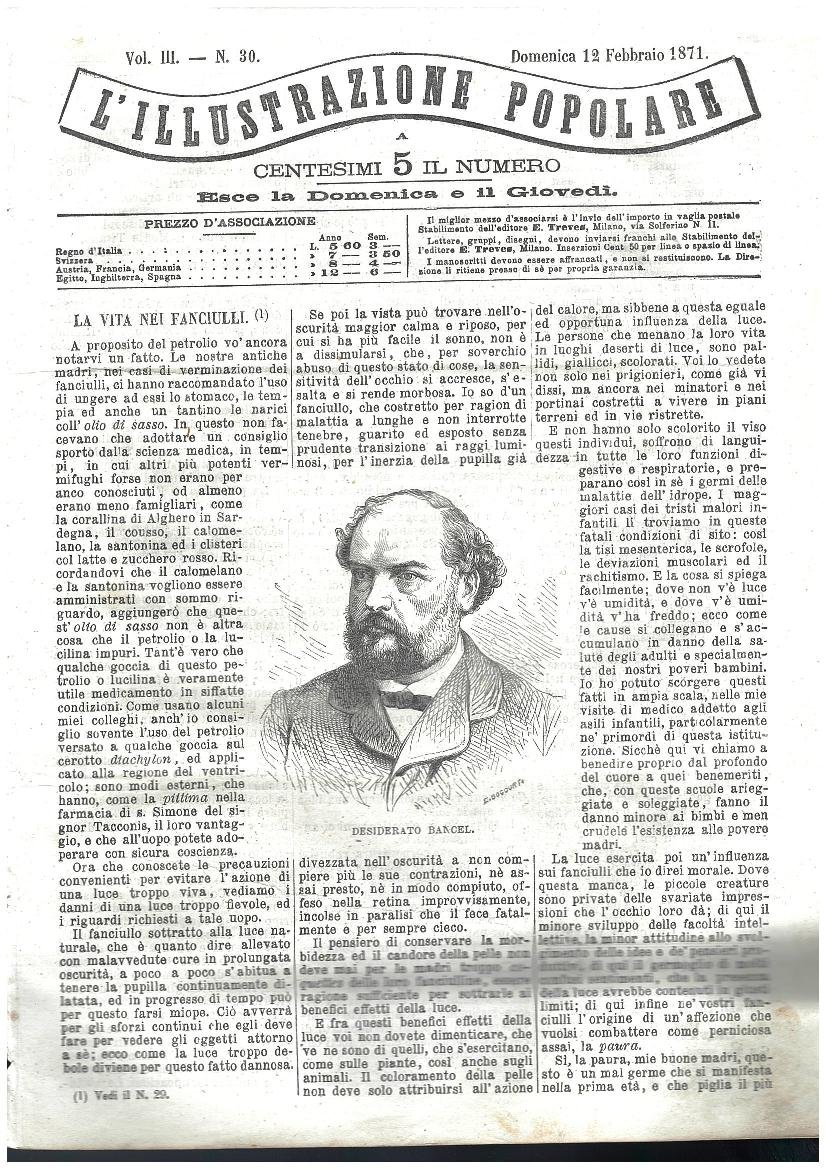 L'illustrazione popolare - 12 Febbraio 1871 | Immagine principale