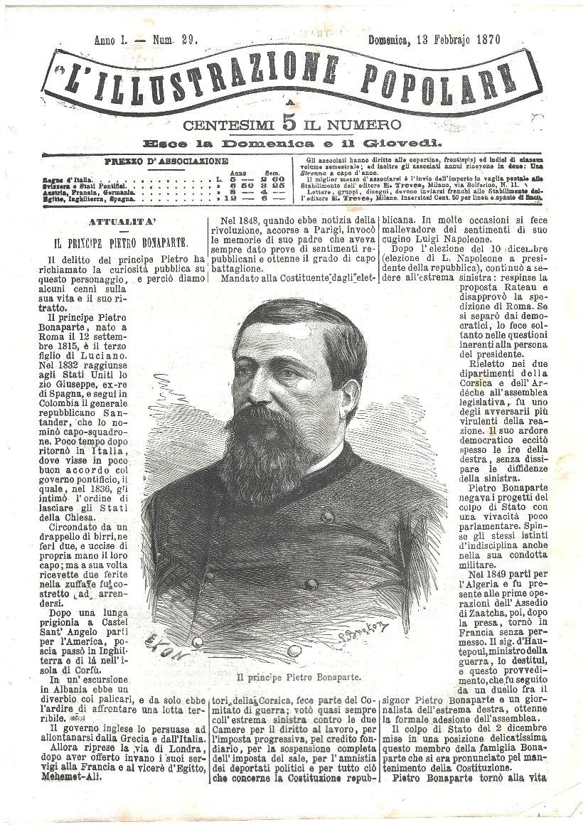 L'illustrazione popolare - 13 Febbraio 1870 | Immagine principale