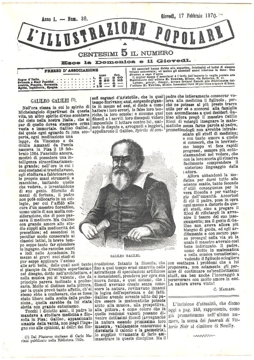 L'illustrazione popolare - 17 Febbraio 1870 | Immagine principale