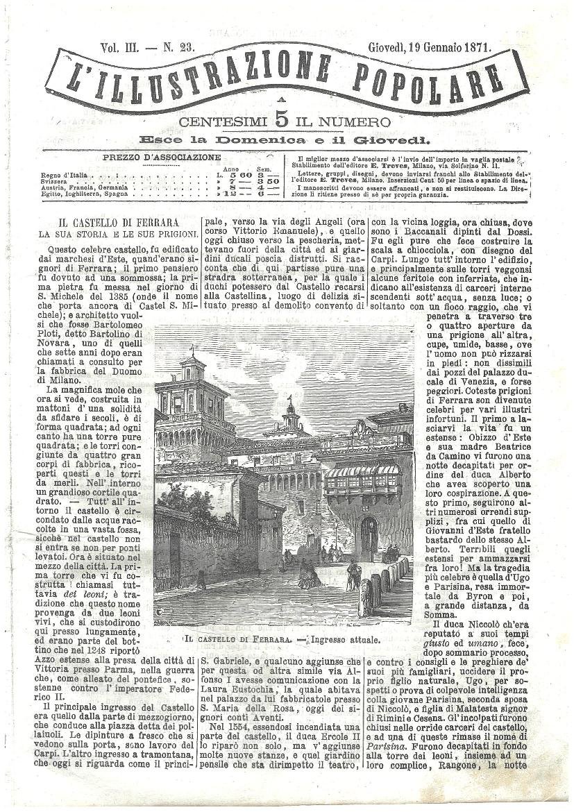 L'illustrazione popolare - 19 Gennaio 1871 | Immagine principale