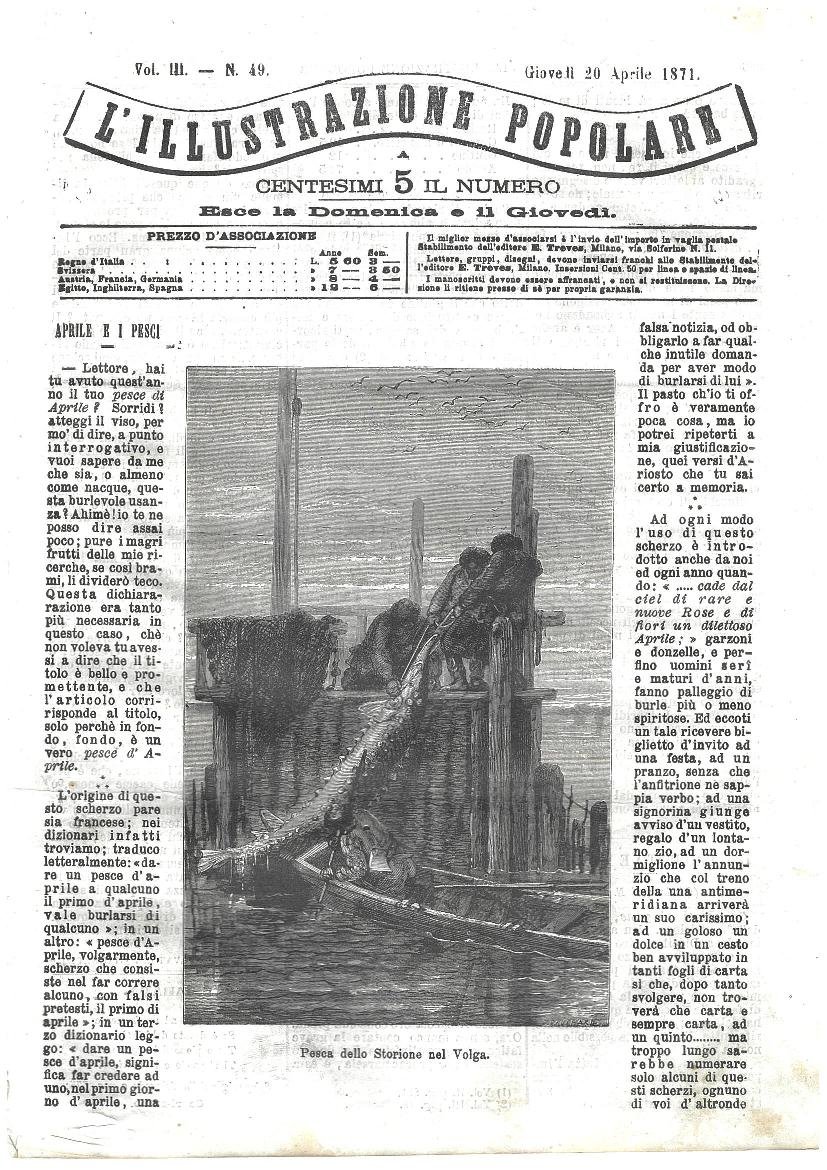 L'illustrazione popolare - 20 Aprile 1871 | Immagine principale