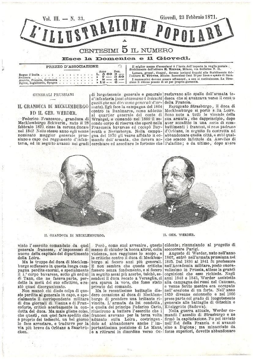 L'illustrazione popolare - 23 Febbraio 1871 | Immagine principale