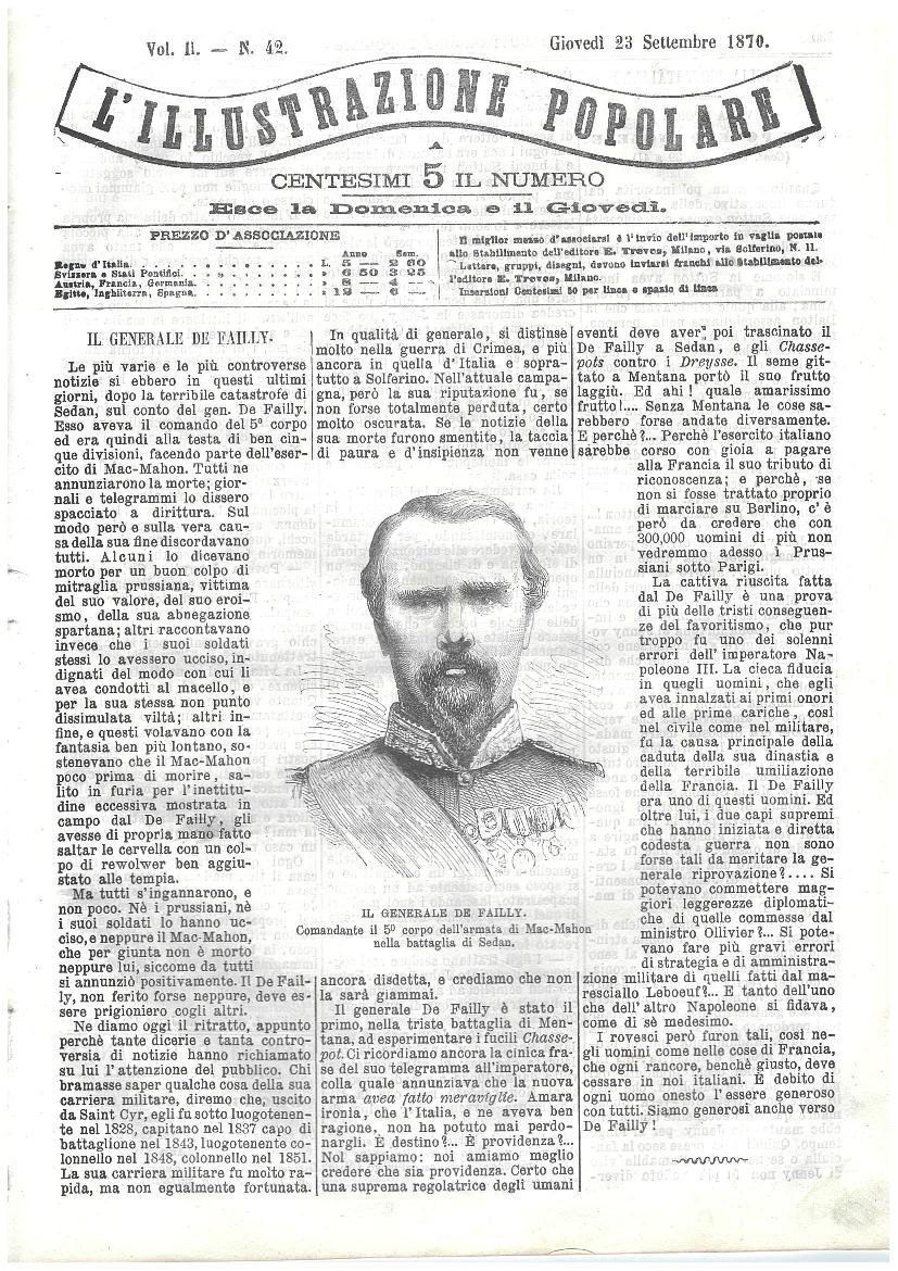 L'illustrazione popolare - 23 Settembre 1870 | Immagine principale