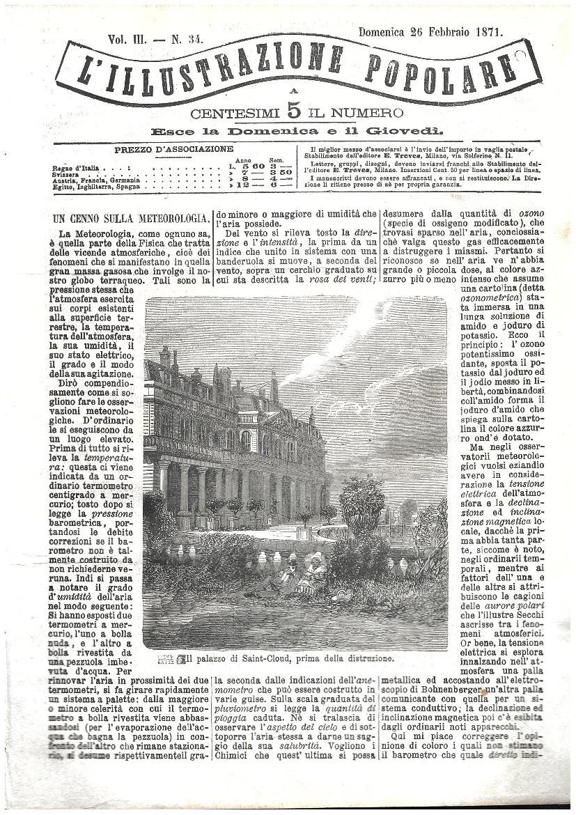 L'illustrazione popolare - 26 Febbraio 1871 | Immagine principale